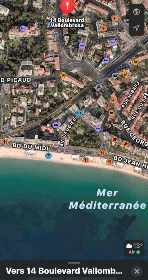 Luxurious Studio In Cannes 450M From Sea With Terrace And Air Conditioning And Private Parking Exteriér fotografie